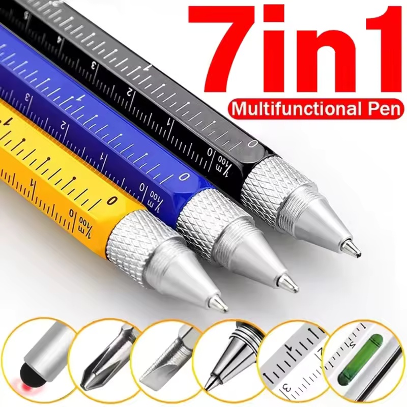 Writing Tools - ปากกา 7 in 1 แบบมัลติฟังก์ชั่น ปากกาสไตลัสสำหรับหน้าจอสัมผัส