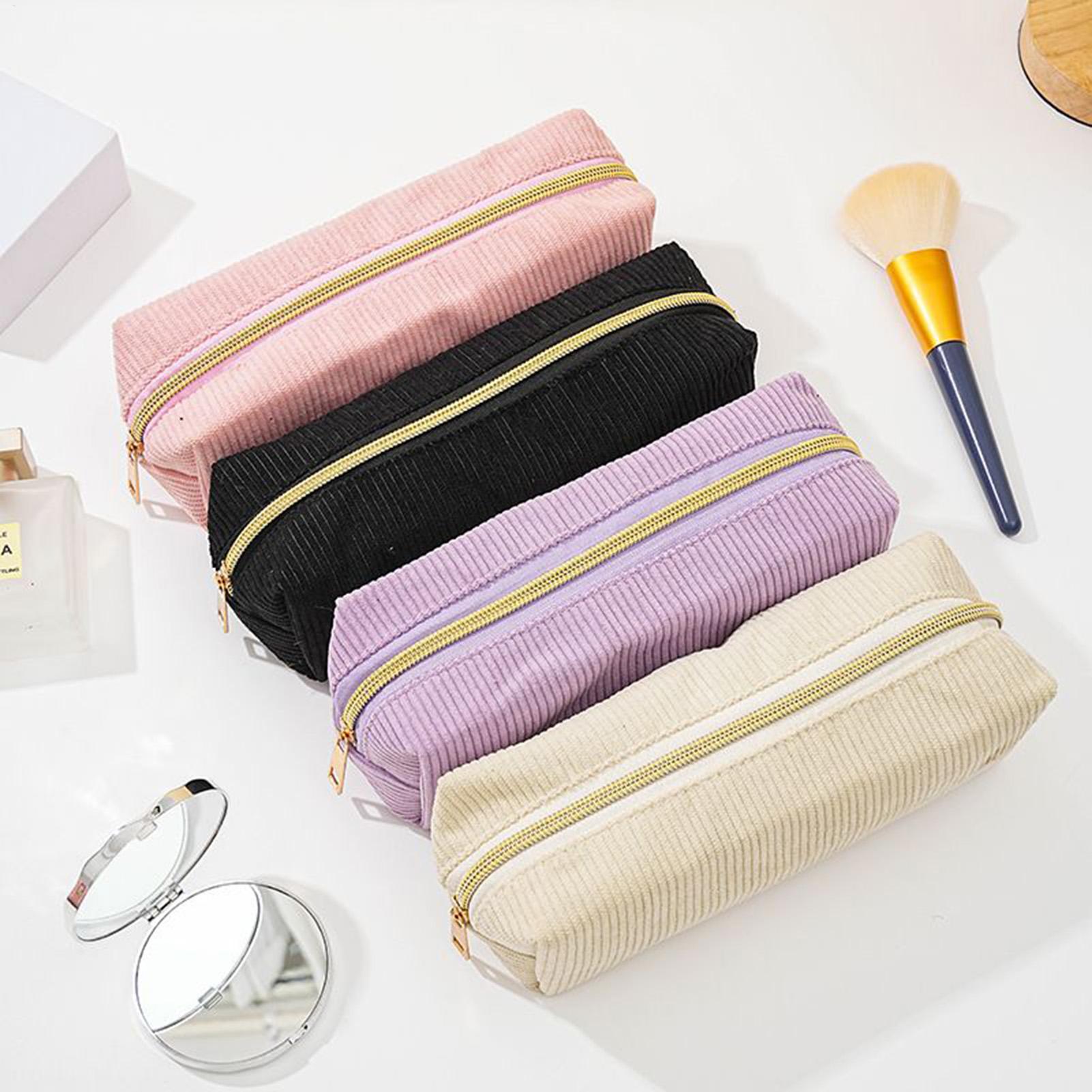 Aesthetic Large Pencil Case Pouch - กระเป๋าใส่ดินสอสำหรับเด็กผู้หญิง กระเป๋าใส่ปากกาขนาดใหญ่ อุปกรณ์จัดระเบียบเครื่องเขียน อุปกรณ์การเรียน กระเป๋าใส่ดินสอผ้าคอร์ดูรอย กระเป๋าใส่ปากกา
