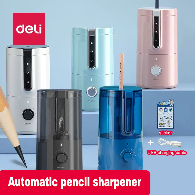 Electric Pencil Sharpener Usb - Deli อัตโนมัติเครื่องเหลาดินสอไฟฟ้าสำหรับเด็กสีดินสอ Sharpner Office เครื่องเขียนโรงเรียนมีดปากกา