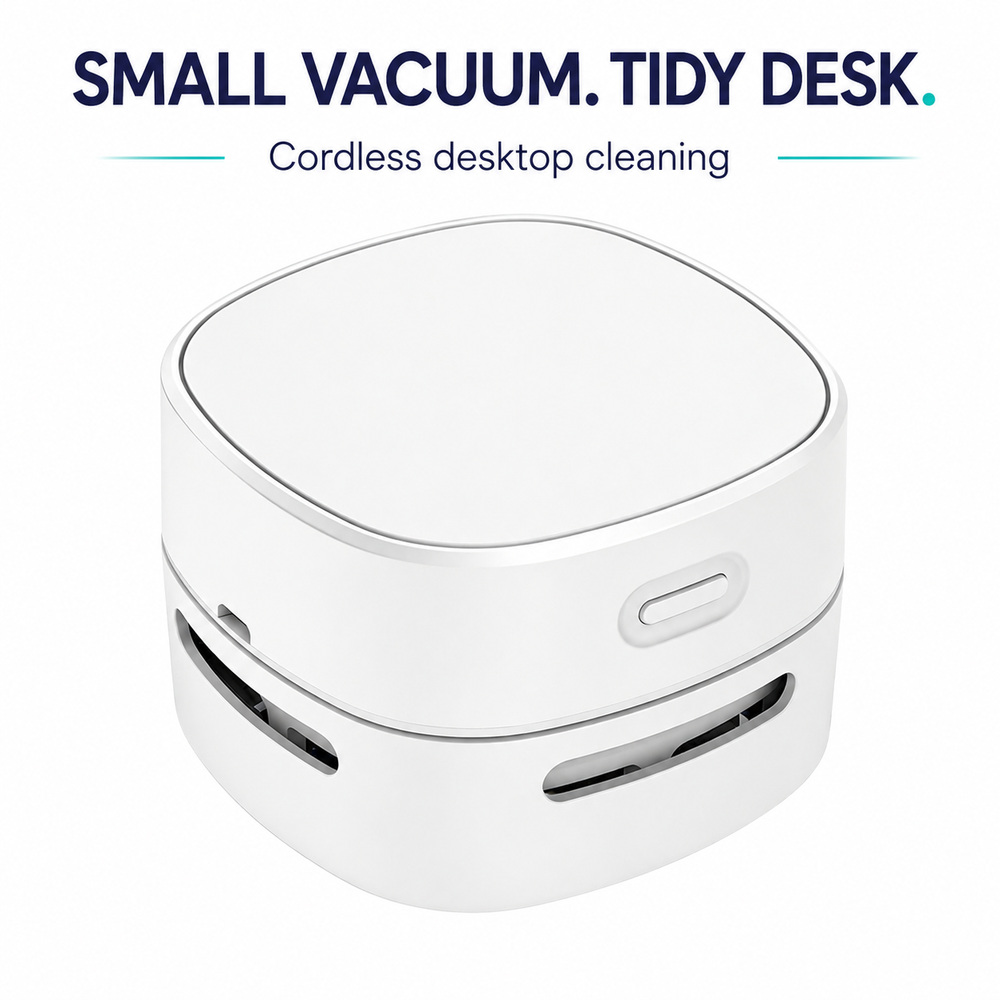 เครื่องดูดฝุ่นขนาดเล็กแบบไร้สา - Mini Desktop Vacuum Cleaner For Eraser Dust บทวิจารณ์และราคา
