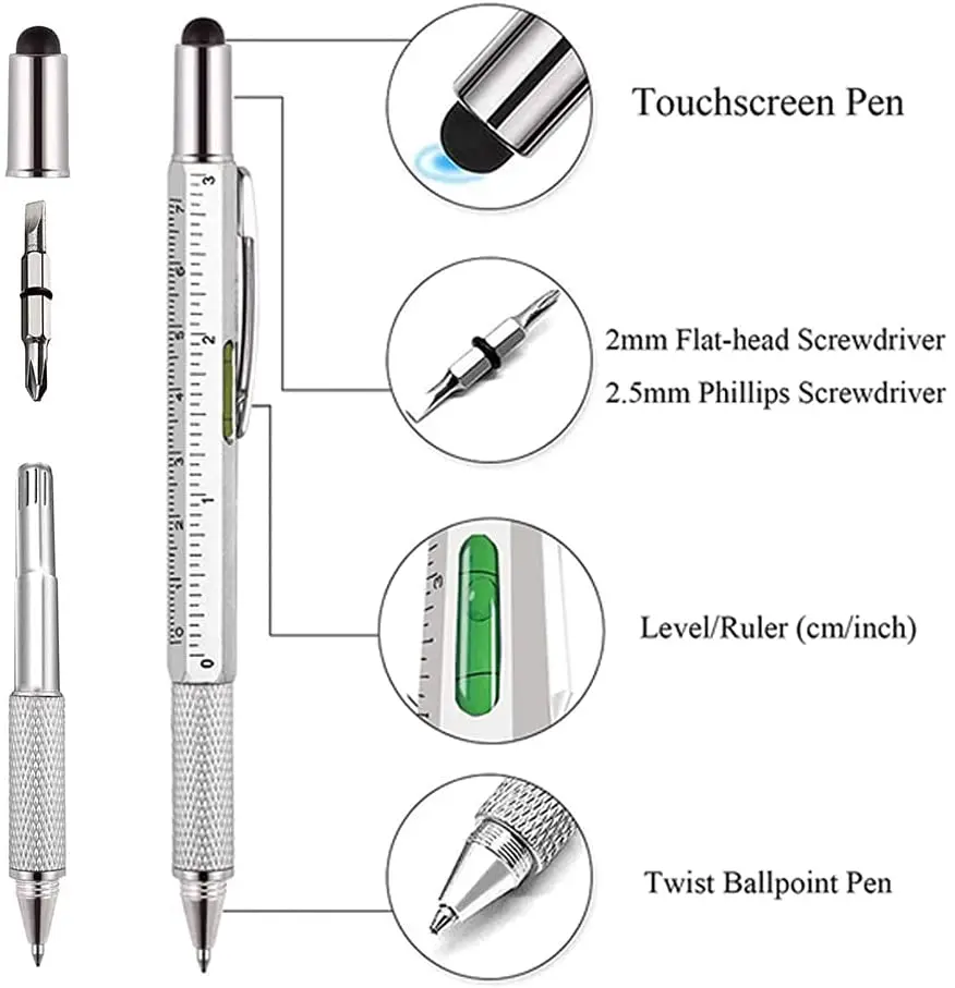 ปากกา 7 in 1 แบบมัลติฟังก์ชั่น - Writing Tools บทวิจารณ์และราคา