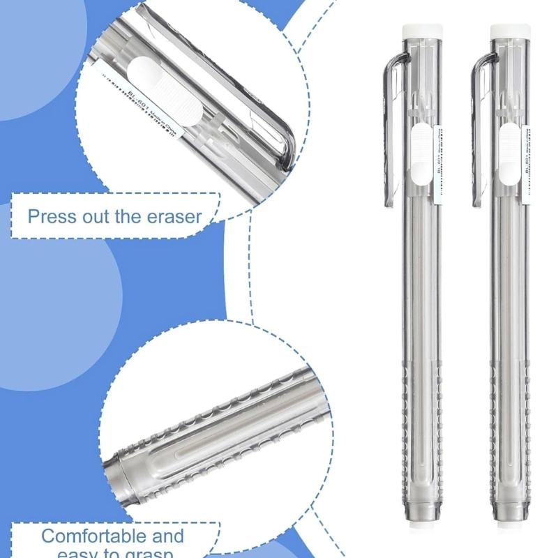 12x ปากกายางลบ Retractable Mec - Retractable Eraser Pen Click บทวิจารณ์และราคา
