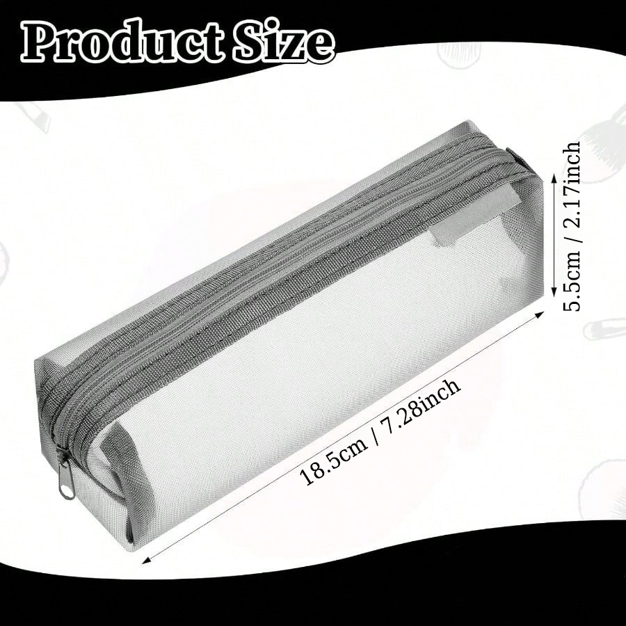 กระเป๋าใส่ดินสอแบบตาข่ายโปร่งใ - Clear Mesh Pencil Pouch For Exam บทวิจารณ์และราคา