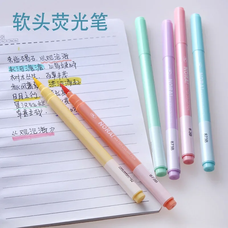 6 ชิ้น/เซ็ตแปรง Highlighter ปา - Pastel Highlighter Set Double Ended บทวิจารณ์และราคา