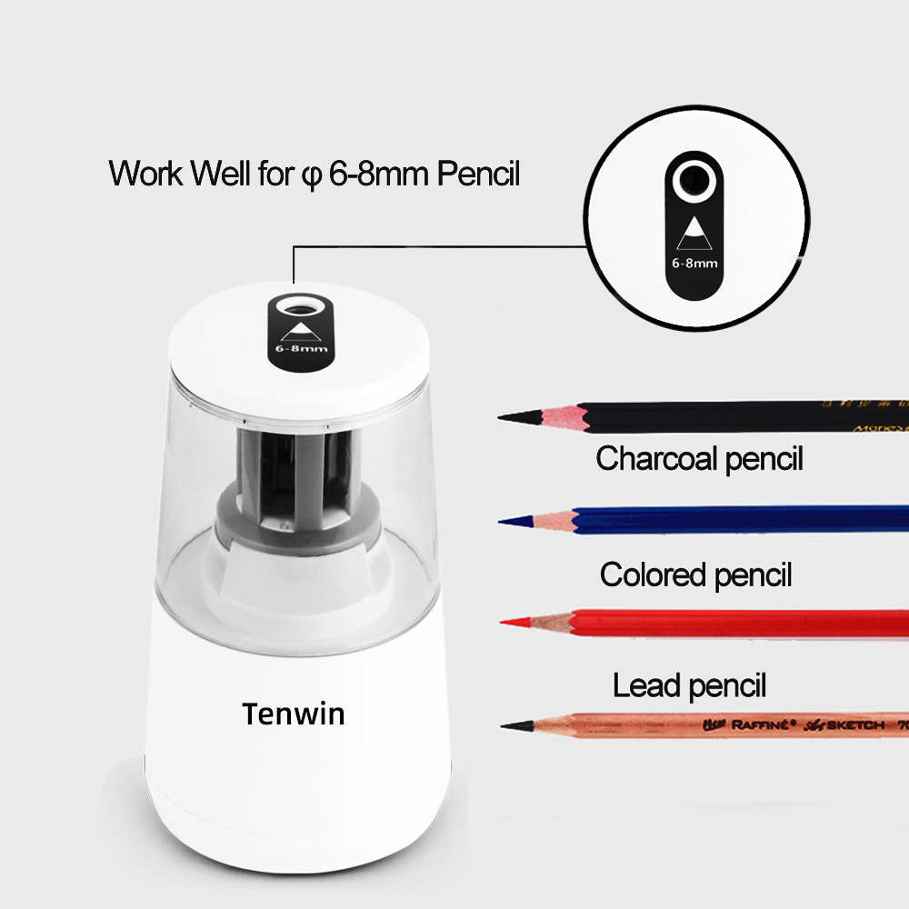 Tenwin เครื่องเขียนดินสอไฟฟ้า  - Electric Pencil Sharpener Usb บทวิจารณ์และราคา