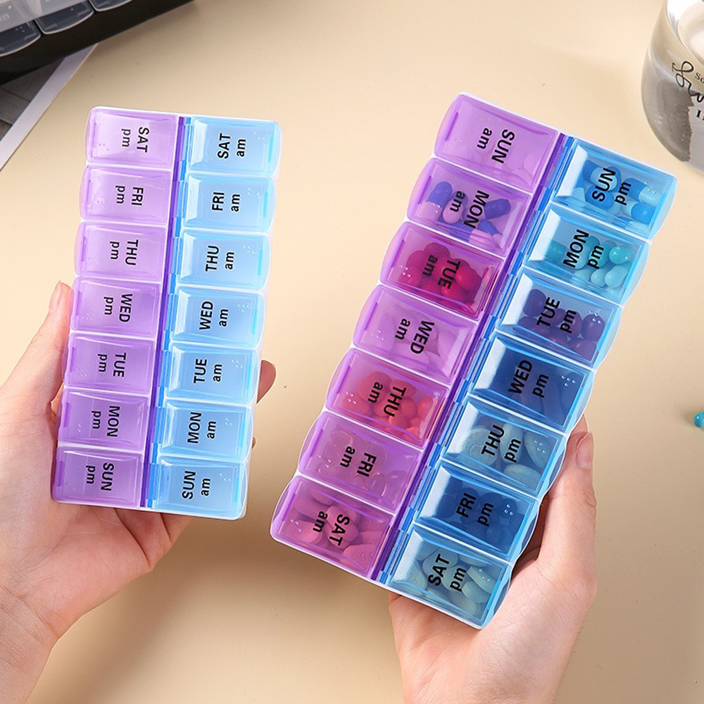 กล่องยาแบบพกพา 14 ช่อง แยกอิสร - Stationery บทวิจารณ์และราคา