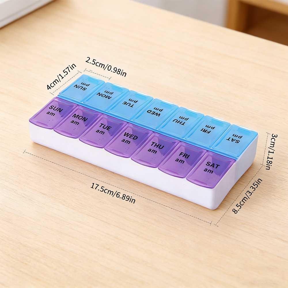 กล่องยาแบบพกพา 14 ช่อง แยกอิสร - Stationery บทวิจารณ์และราคา