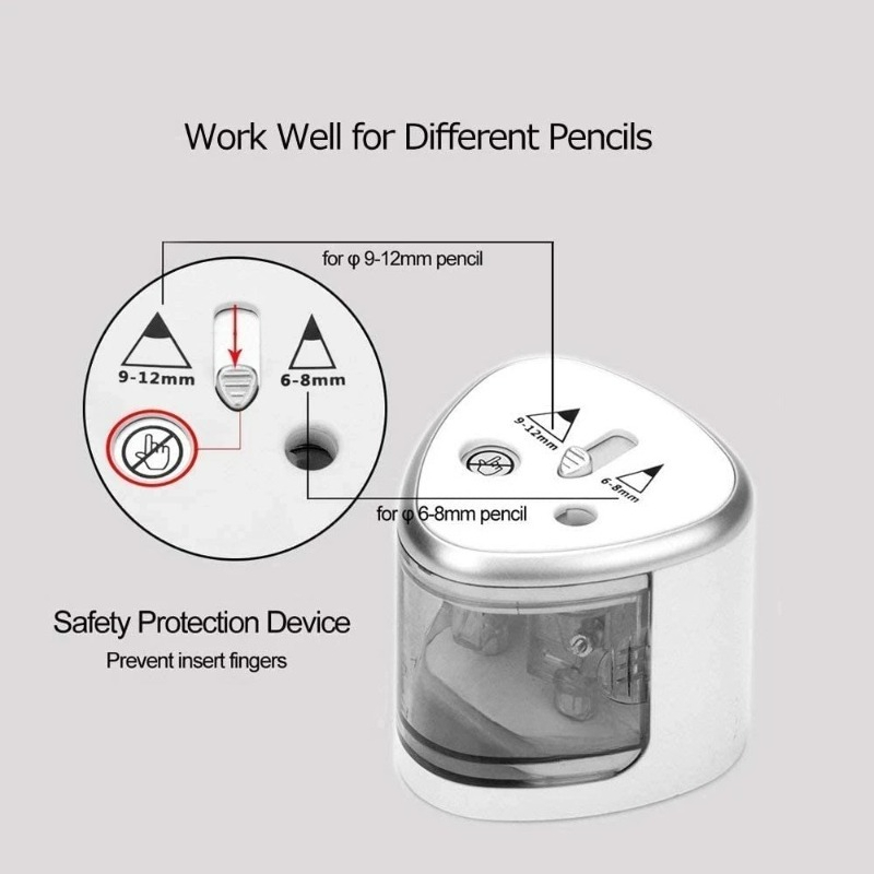 เครื่องเหลาดินสอไฟฟ้าแบบสองรูร - Electric Pencil Sharpener Usb บทวิจารณ์และราคา