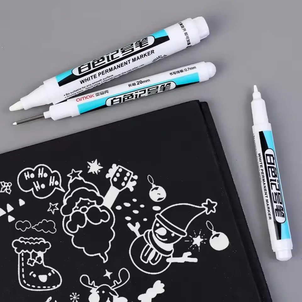 ปากกามาร์คเกอร์สีขาวแบบถาวร ขน - Stationery บทวิจารณ์และราคา