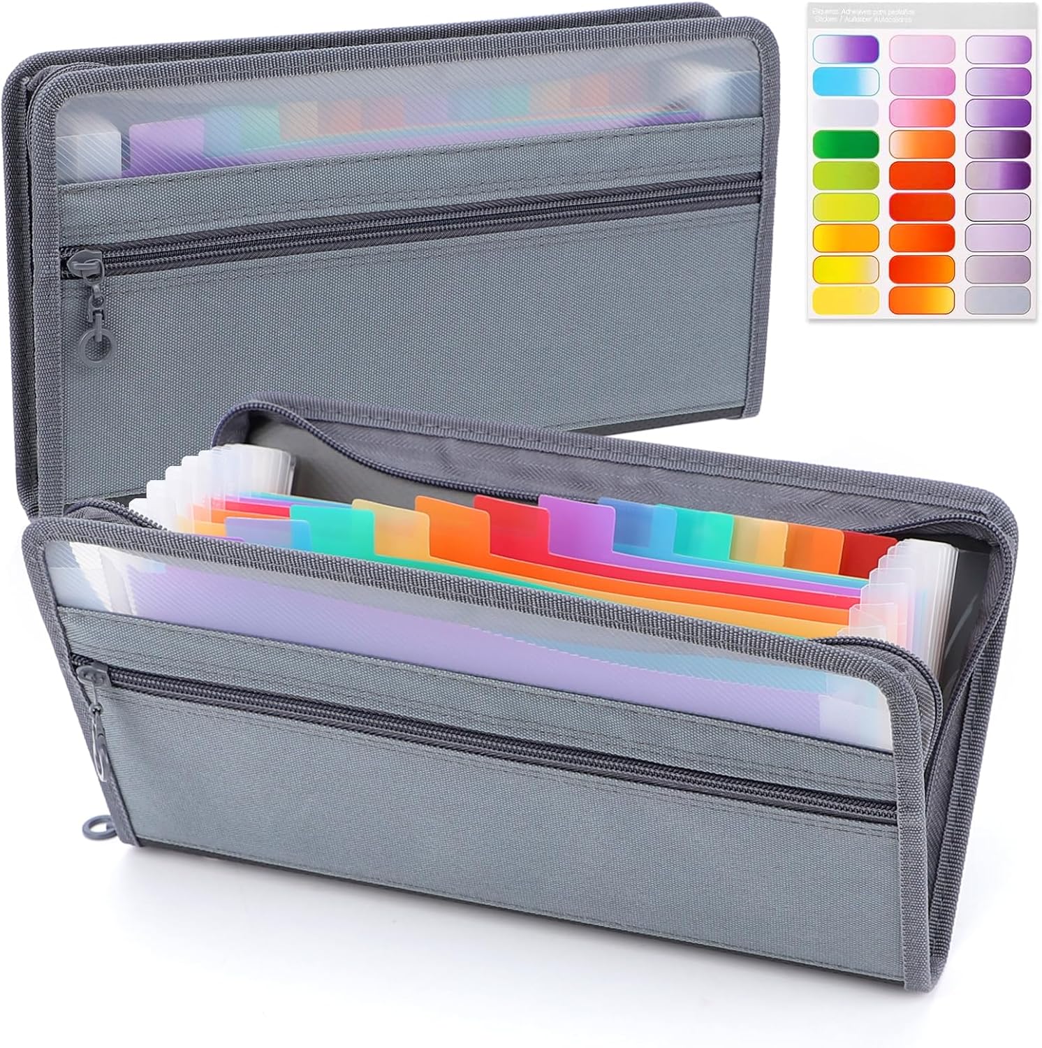 แฟ้มใส่เอกสารแบบพับได้ขนาดเล็ก - Expandable Accordion File Folder 13 Pockets บทวิจารณ์และราคา