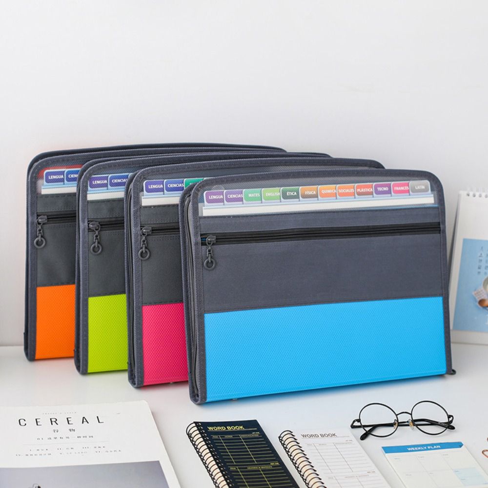 แฟ้มเอกสารพีวีซีแบบขยายได้ ขนา - Expandable Accordion File Folder 13 Pockets บทวิจารณ์และราคา
