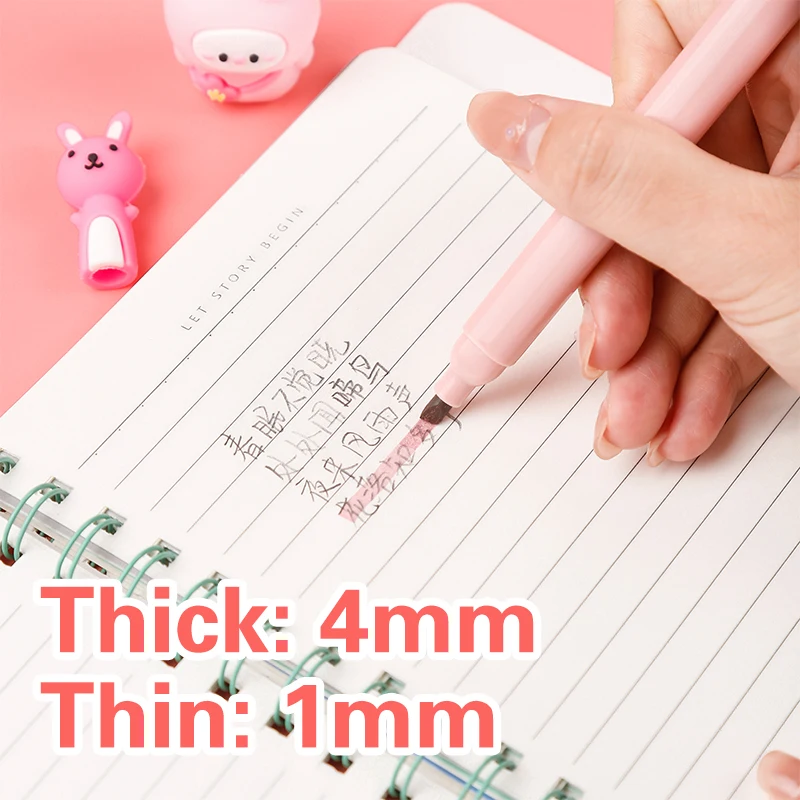 6 ชิ้น/แพ็ค Kawaii Cat Claw สี - Pastel Highlighter Set Double Ended บทวิจารณ์และราคา