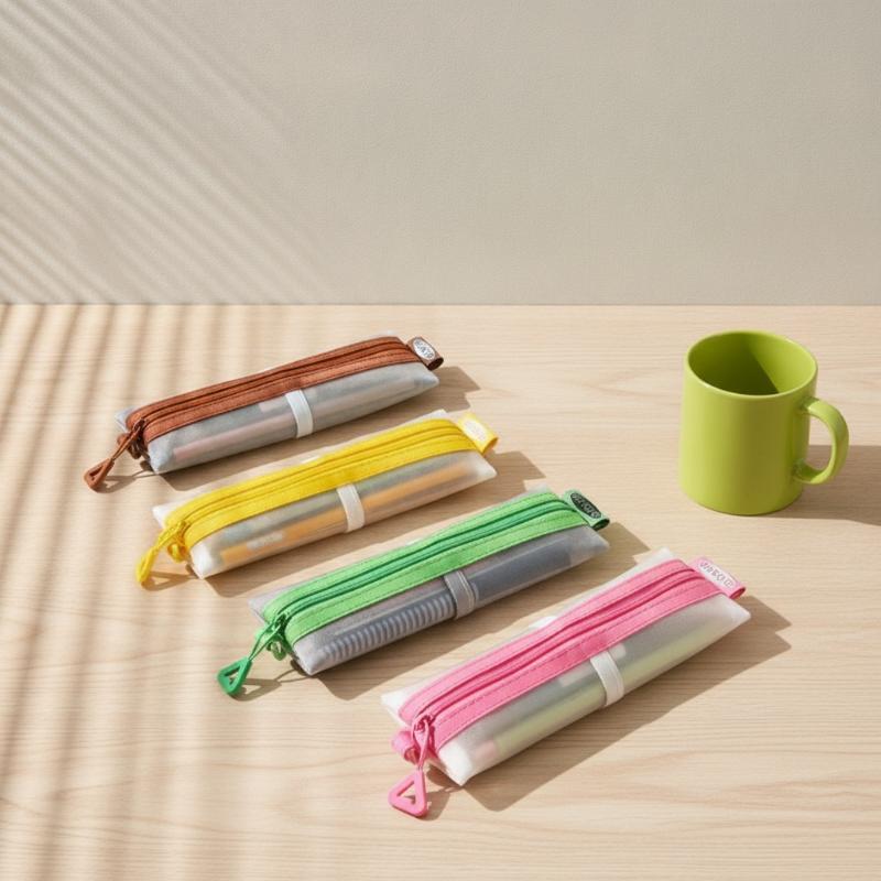 กระเป๋าใส่ดินสอตาข่ายโปร่งใส ซ - Clear Mesh Pencil Pouch For Exam บทวิจารณ์และราคา
