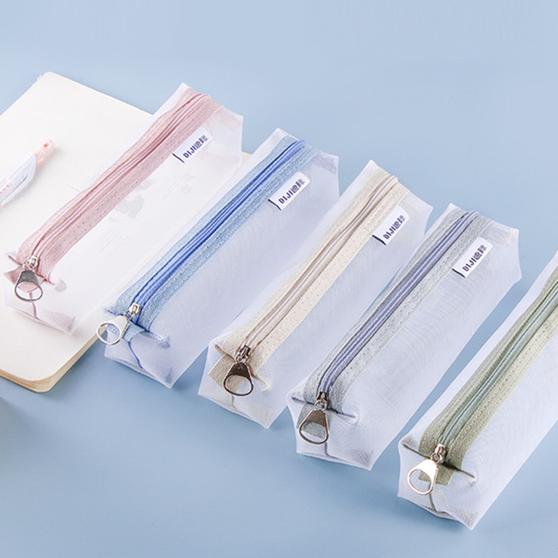 กระเป๋าใส่ปากกาตาข่ายไนลอนใส ค - Clear Mesh Pencil Pouch For Exam บทวิจารณ์และราคา