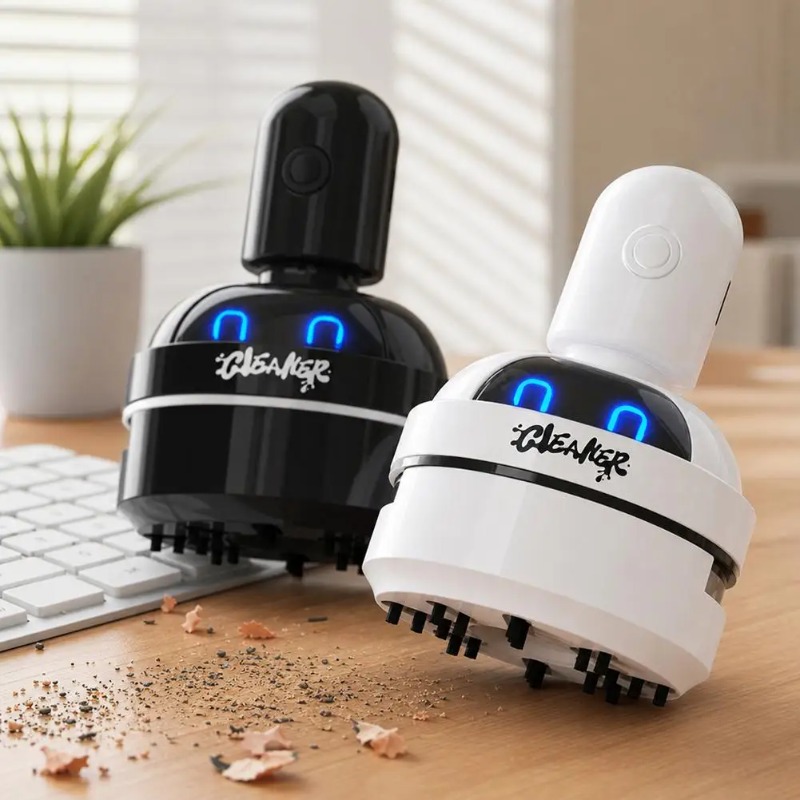 เครื่องดูดฝุ่นแบบตั้งโต๊ะลายกา - Mini Desktop Vacuum Cleaner For Eraser Dust บทวิจารณ์และราคา
