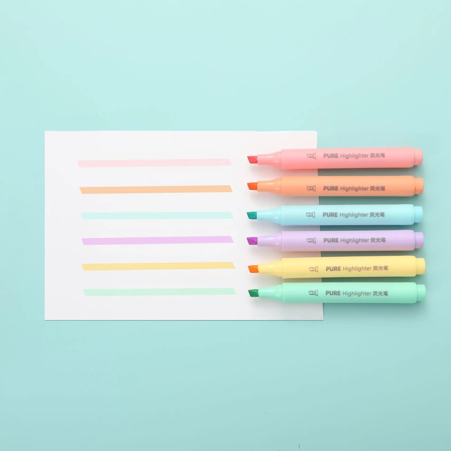 ปากกาไฮไลท์เตอร์สีพาสเทล 6 ชิ้ - Pastel Highlighter Set Double Ended บทวิจารณ์และราคา
