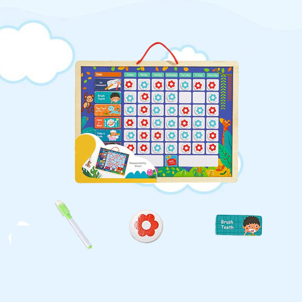 กระดานบันทึกพฤติกรรมเชิงบวกและ - Kids Magnetic Reward Chart Board บทวิจารณ์และราคา