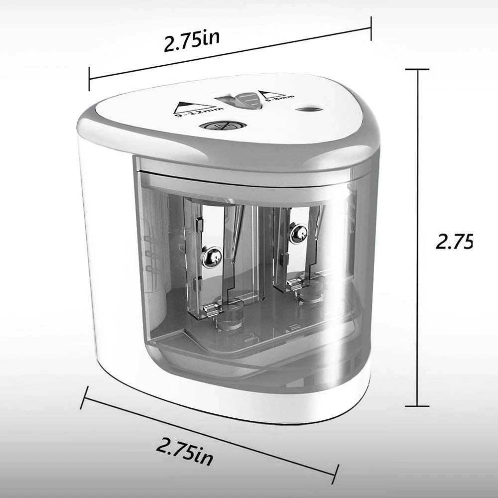 Tenwin ใหม่สองหลุมไฟฟ้าอัตโนมั - Electric Pencil Sharpener Usb บทวิจารณ์และราคา