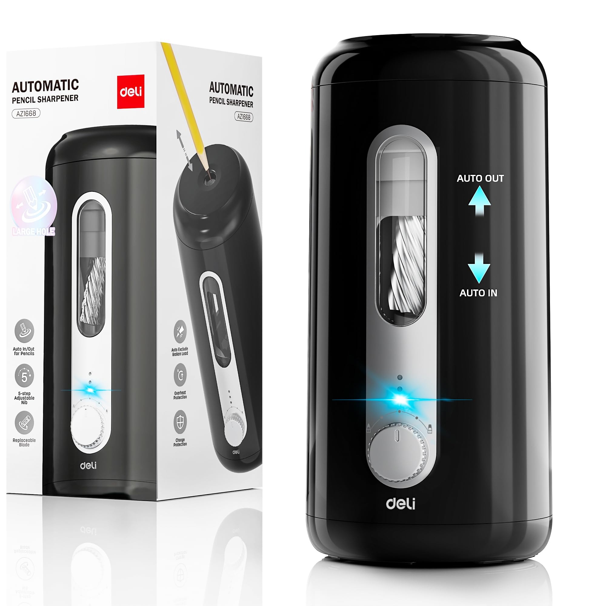 เครื่องเหลาดินสอไฟฟ้า Deli แบบ - Electric Pencil Sharpener Usb บทวิจารณ์และราคา