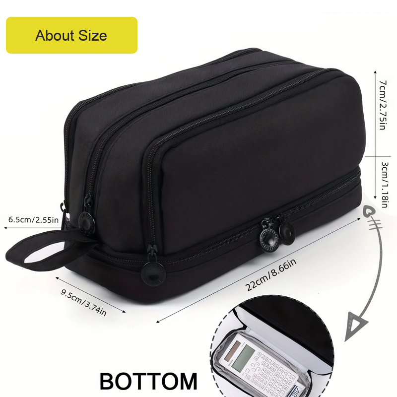 กระเป๋าใส่ดินสอขนาดใหญ่ 4 ช่อง - Aesthetic Large Pencil Case Pouch บทวิจารณ์และราคา
